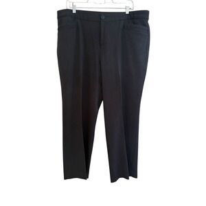 CJ Banks Women's 18W‎ Petite Dress Pants Gray Stretch Trousers Work Career